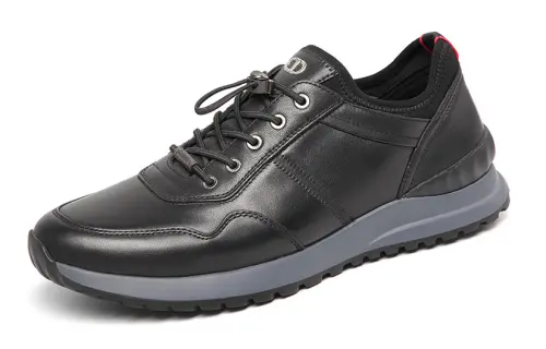 Chrisdien Deny Leather Low top Casual Shoes Men's Black
