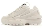 FILA Disruptor 2 EXP Cushioning, Wear Resistant Low top Casual Shoes Women's Ecru