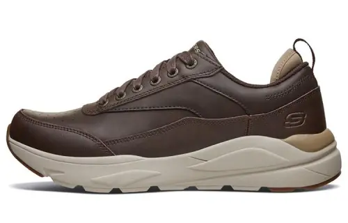 Skechers Verrado Leather Low top Casual Shoes Men's Chocolate
