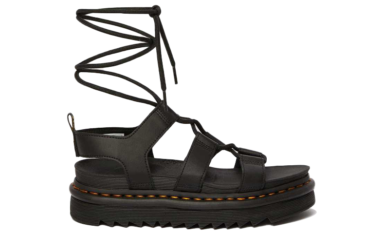 Dr.Martens Nartilla Leather Roman Sandals 2.2cm Women's Black