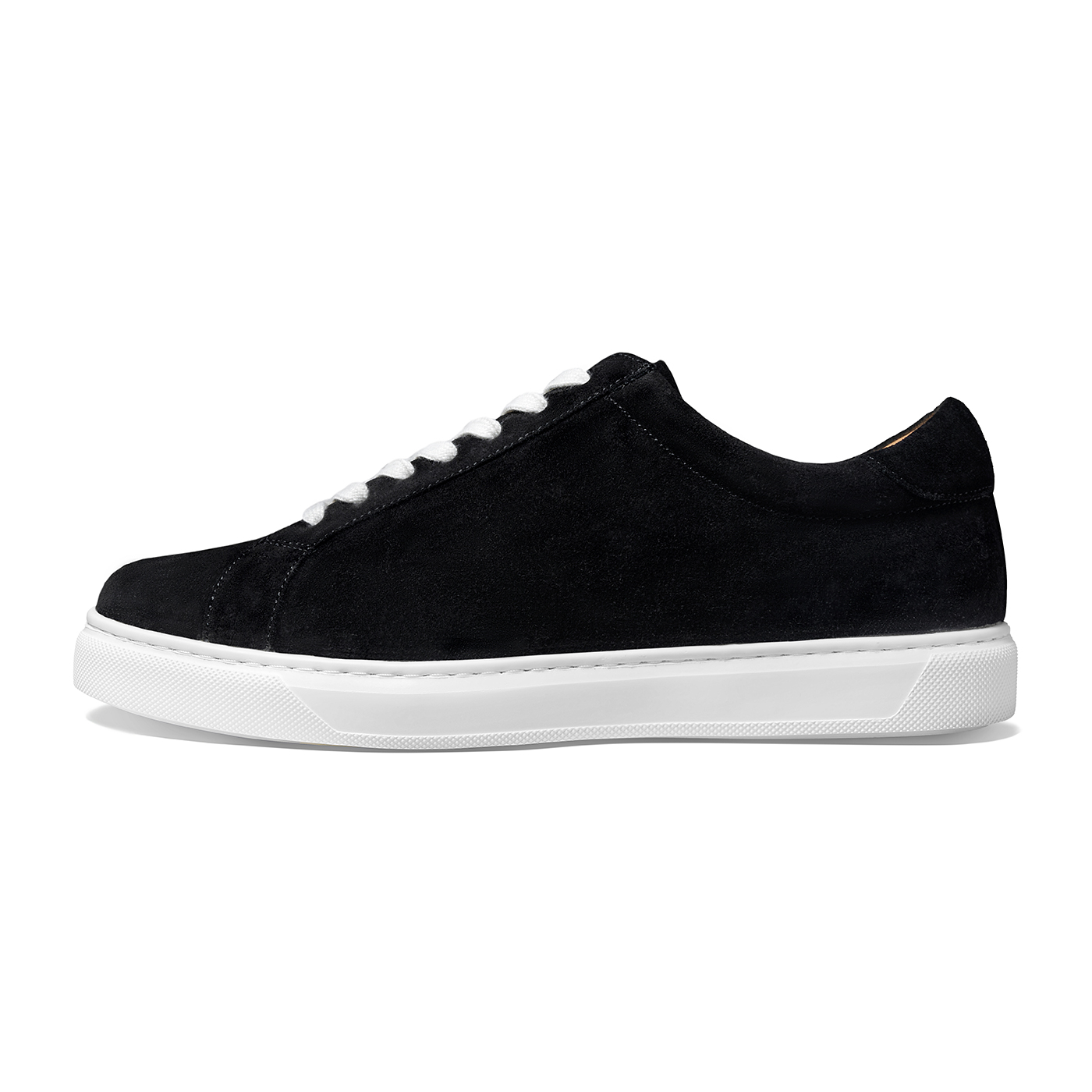 THOM WILLS Suede Casual Shoes Low top Skateboard Shoes Men's Black