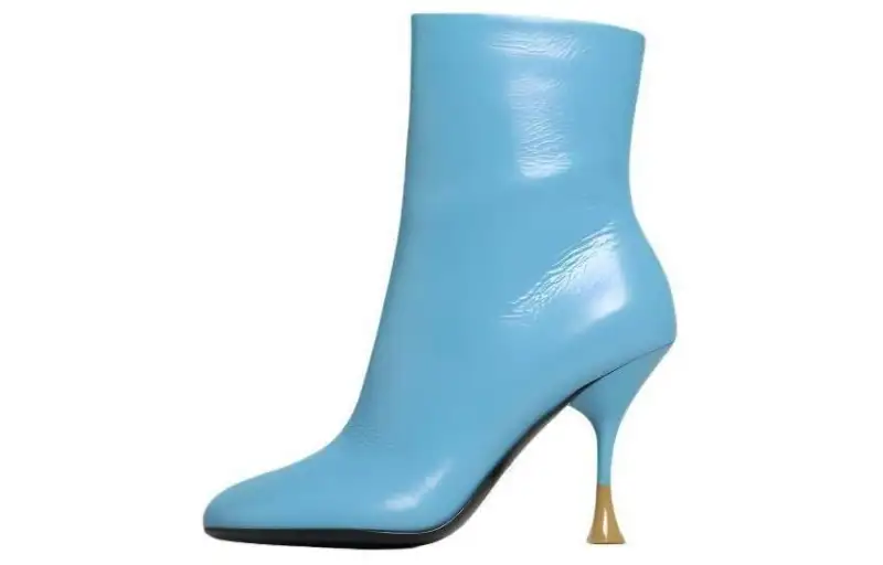 3JUIN 100mm Leather Ankle Boots Women's