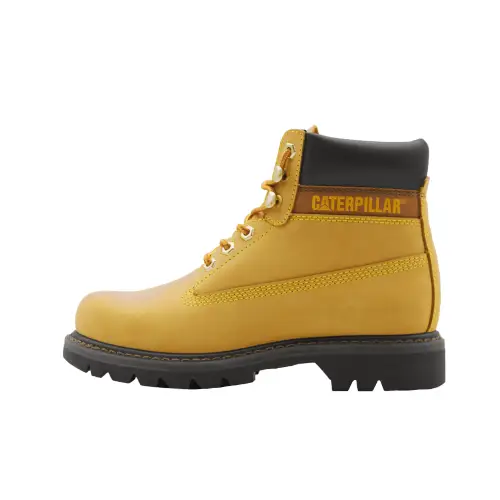 CAT Classic Yellow Boots Cow Leather Breathable Thermal Abrasion Resistant Cushioning Height Increasing Slip Resistant