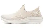 Skechers Ultra Flex 3.0 Walking Shoes Women's Low Top Beige/White