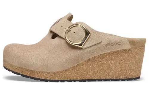 Birkenstock Suede Closed Toe Slippers Women's Pink Narrow