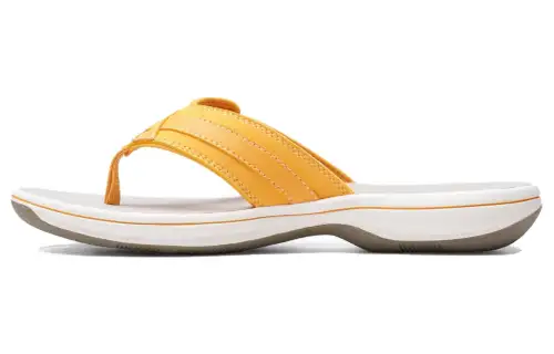Clarks Flip Flops 3cm Women's Yellow