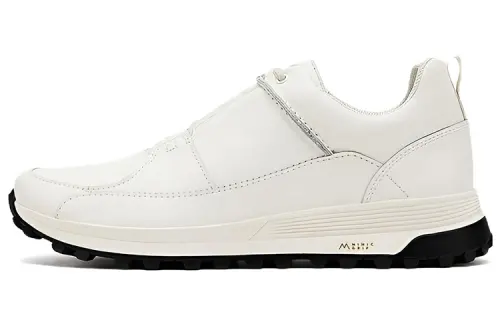 Clarks Leather Low top Casual Shoes Men's White