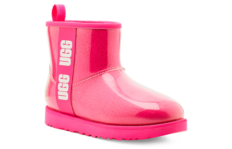 UGG CLASSIC CLEAR MINI Thermal Slip Resistant Thermal Slip Resistant Short Snow Boots Women's Rock Rose