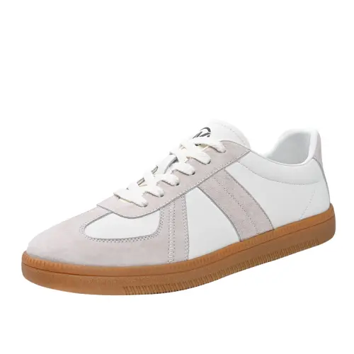 AOKANG moral training shoes, synthetic leather, summer sports and leisure, retro, Forrest Gump fashion, versatile classic brand, authentic, summer soft sole for work, wear-resistant, low-top sneakers, men's white