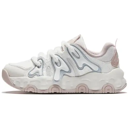 Anta Milkshake Synthetic Leather Comfortable And Trendy Slip Resistant Abrasion Resistant Low top Casual Shoes Women's