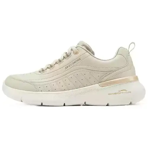 Skechers Sport Abrasion Resistant Abrasion Resistant Low top Casual Shoes Women's Beige Gold