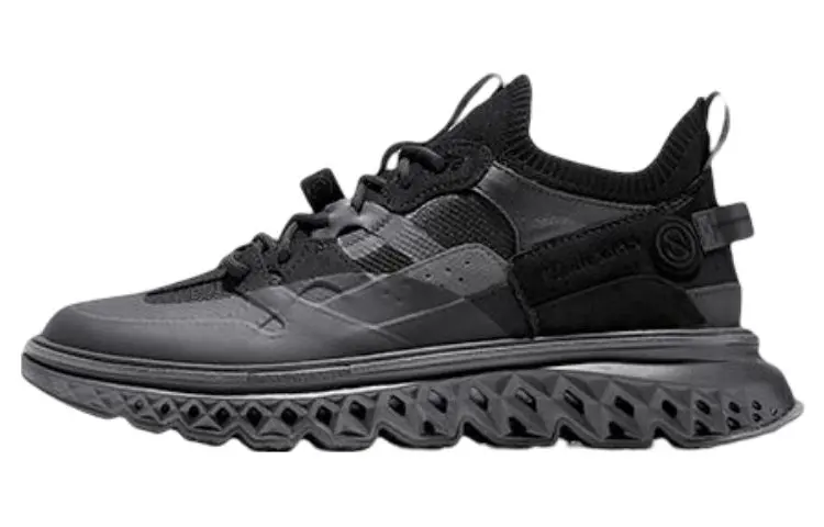 COLE HAAN Leather Low top Casual Shoes Men's Black