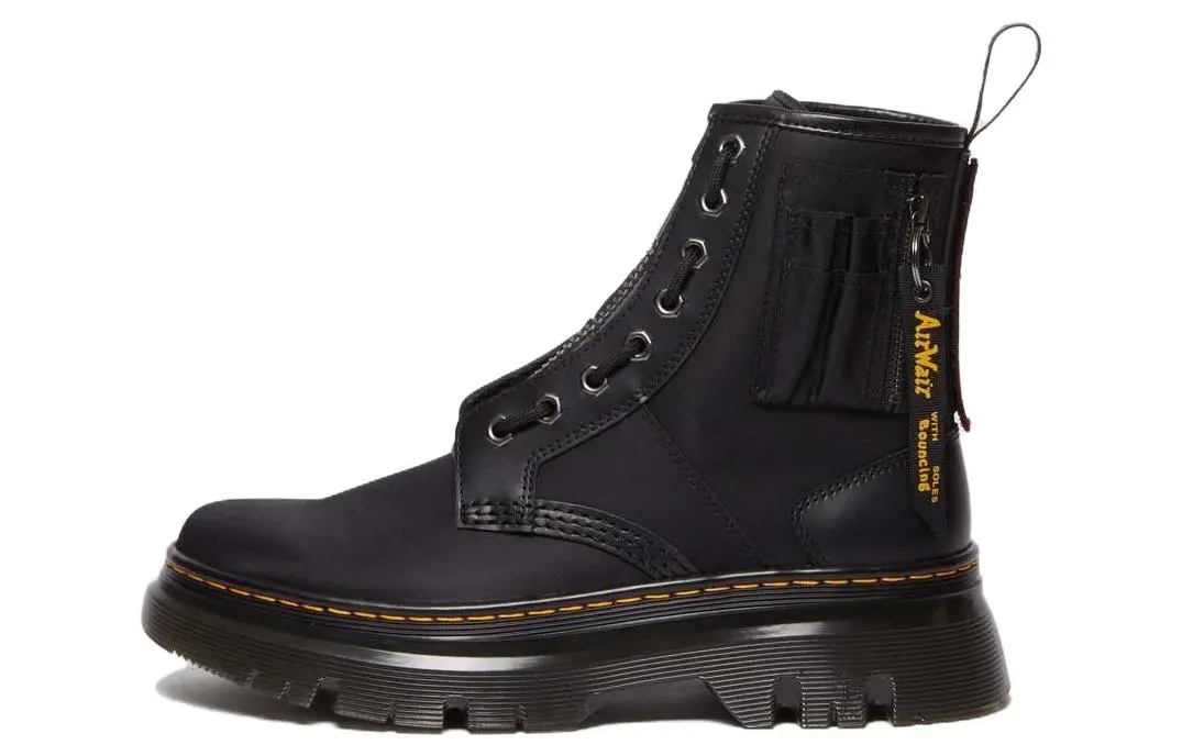 Alpha Industries x Dr.Martens Leather Ankle Boots Unisex Black