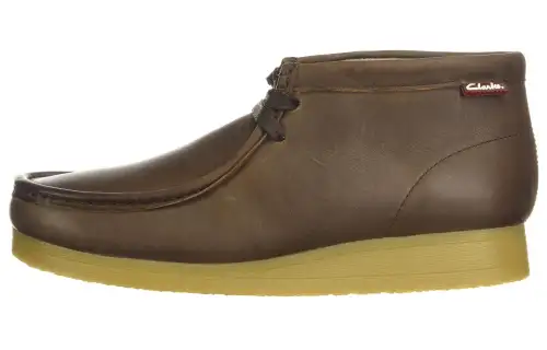 Clarks Stinson Hi Brown Oily Gras Marron