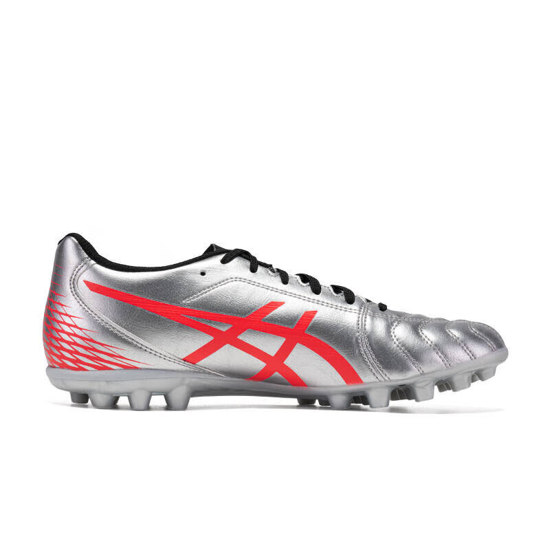 ASICS Ds Light Club AG Artificial Ground Artificial Turf Soccer Shoes Men’s Silver Red