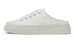 CHARLES&KEITH Small Ck Low top Casual Skate Shoes Canvas Shoes Women's White/Black Textured Black Textured/Red
