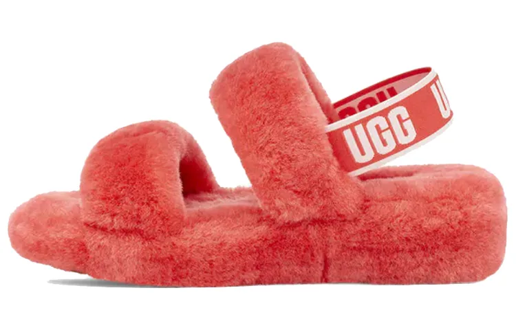 UGG Oh Yeah One Strap Sandals Women's Red