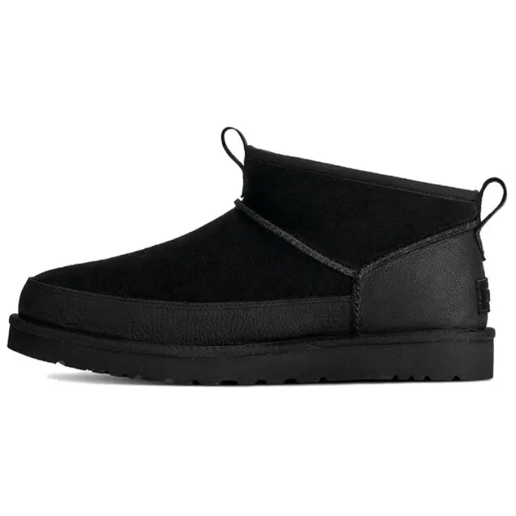 UGG CLASSIC ULTRA MINI Cow Split Leather Fleece Lined, Comfortable Fashion Snow Boots Men's