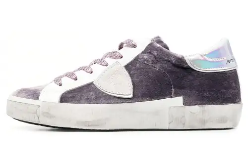 PHILIPPE MODEL Leather Stylish Skateboarding Shoes Women's Purple