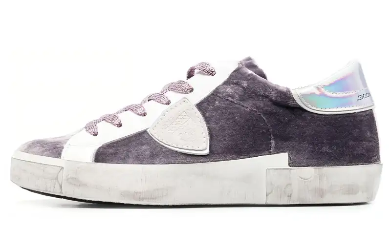 PHILIPPE MODEL Leather Stylish Skateboarding Shoes Women's Purple