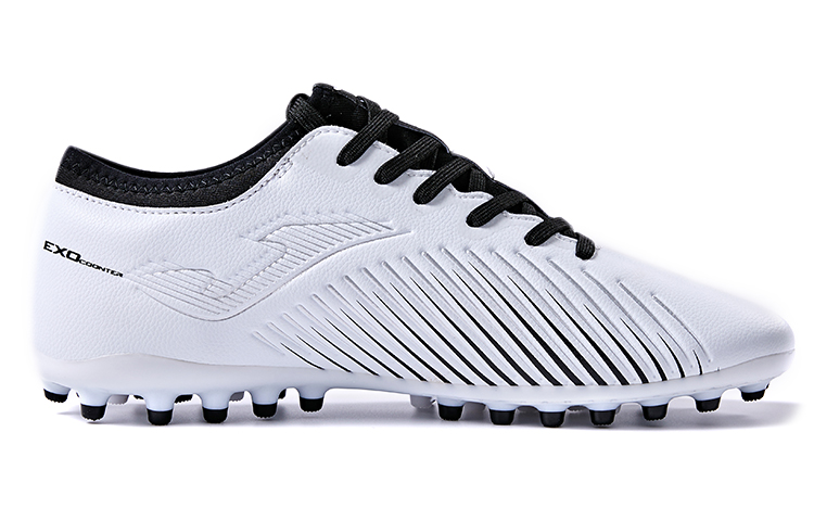 Joma FG Firm Ground Slip Resistant Abrasion Resistant Soccer Shoes Unisex Black