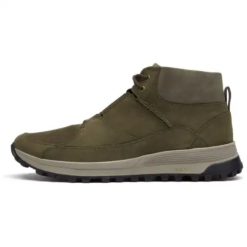 Clarks Cow Leather Slip Resistant Abrasion Resistant High top Casual Shoes Men's Green