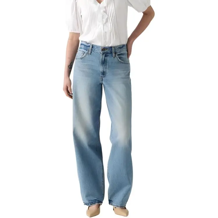 Levi's Jeans Women's Light Blue Moderate Wide Leg Pants