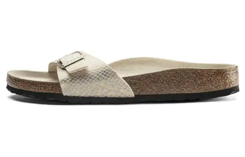 Birkenstock Madrid Narrow Fit Sandals 'Gold Python' Women's