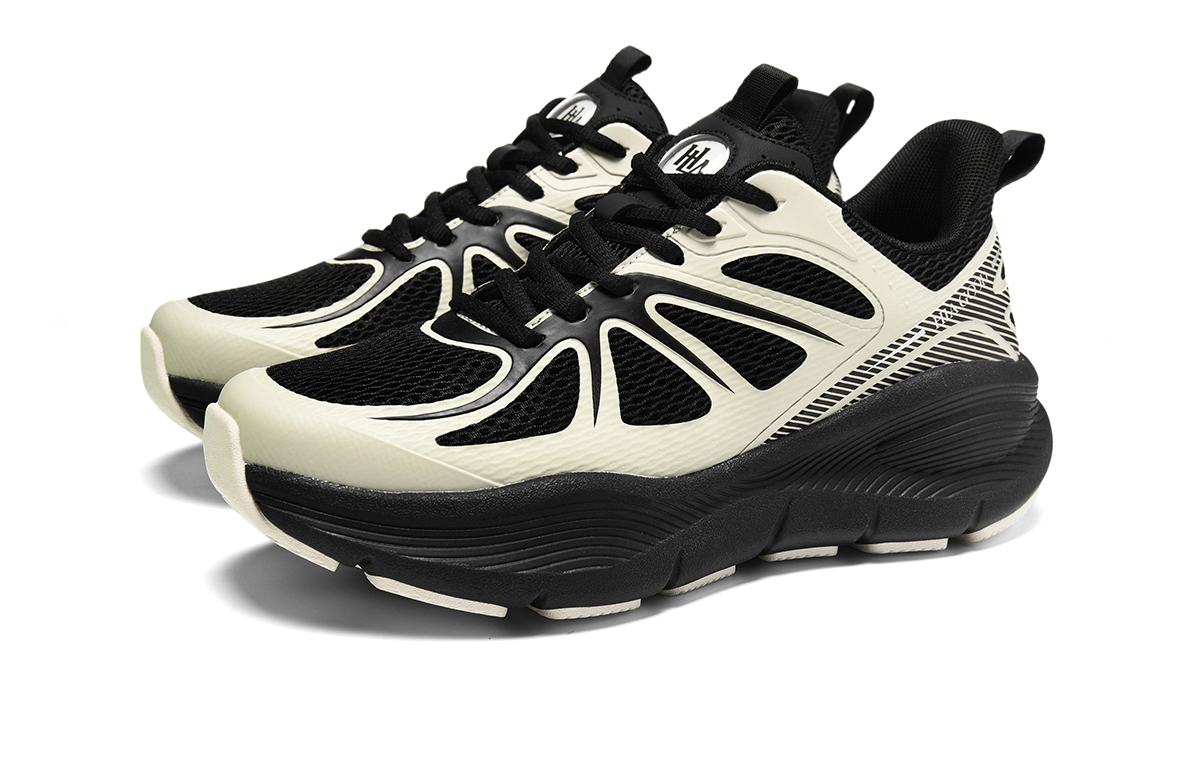HLA Fashion Trend Fabric Breathable Mid top Casual Running Shoes Men’s