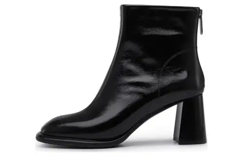 Chrisdien Deny Leather Ankle Boots 7cm Women's Black