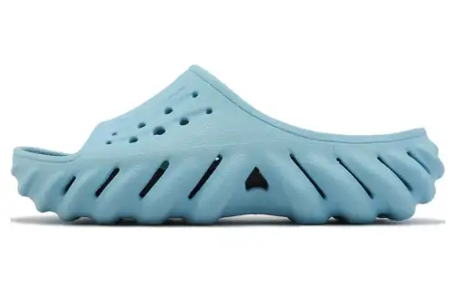 Crocs Echo Slide Slip Resistant Abrasion Resistant Slide Slippers Unisex Blue Black