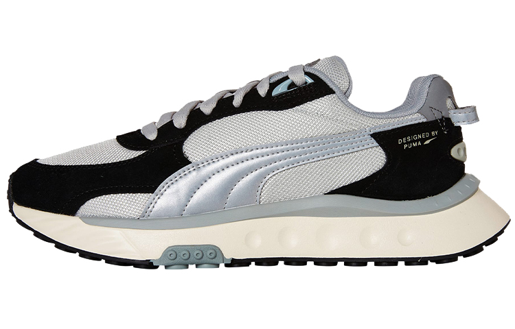 PUMA Wild Rider Casual Shoes Unisex Low Top Gray/Black/Silver