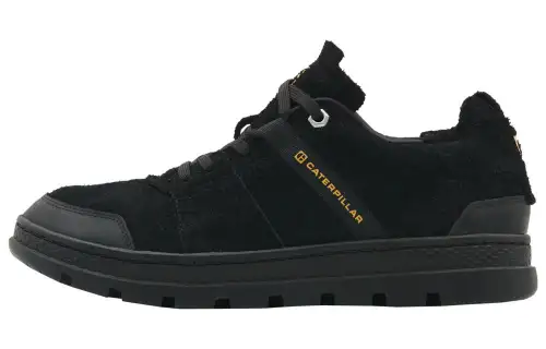 CAT Cite Synthetic Leather Cushioning Slip Resistant Abrasion Resistant Low top Sports Casual Shoes Black