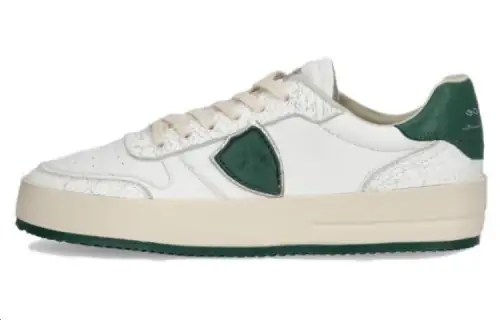 PHILIPPE MODEL Low top Skateboard Shoes Men's White Green