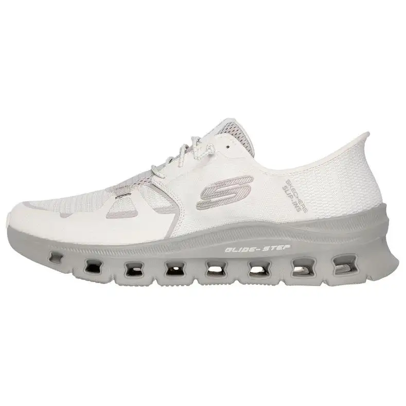 Skechers Glide Step Comfortable And Lightweight Low top Casual Shoes Men's Ecru