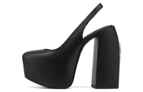 Naked Wolfe Loyal Chunky Heel High Heels Women's Black