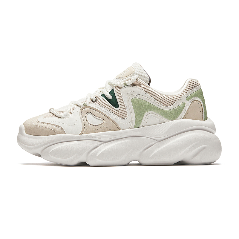 Anta Life Collection Wear resistant And Lightweight Low top Casual Shoes Women's Chalk
