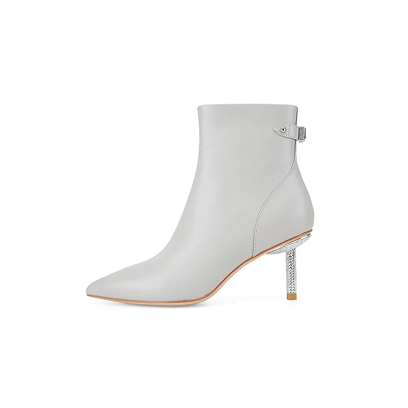 D FUSE SCANDINAVIA Cow Leather Ankle Boots 7.5cm Women's