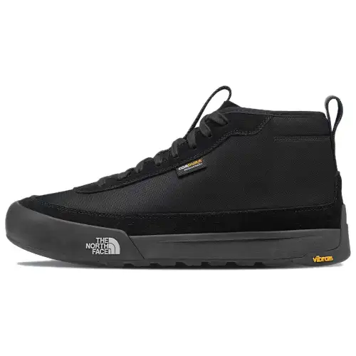 THE NORTH FACE Slip Resistant Abrasion Resistant Mid top Casual Shoes Men's Black