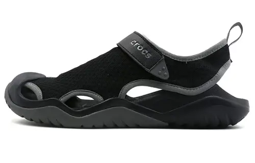Crocs Swiftwater Sandals 'Black Dark Grey'
