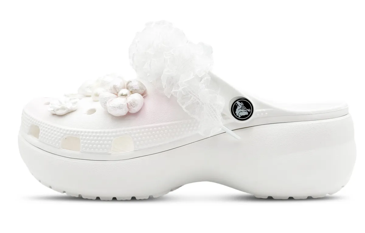 Crocs Classic Platform Clog EVA Clogs Women's White