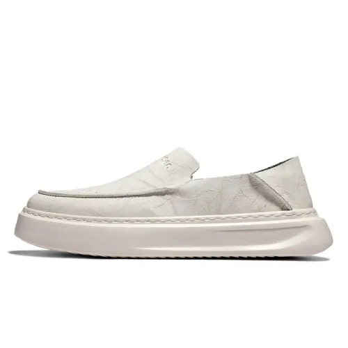 Mulinsen Hand-sewn, retro fashion, high-end sense, plain color, simple aesthetic, literary style, niche personality, avant-garde design, Hong Kong style, business gentleman style, light and breathable, comfortable, daily sports, soft-soled slip-ons, casual leather shoes, men's style