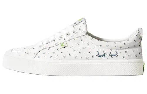 CARIUMA Canvas Low top Skateboard Shoes Unisex Gray White