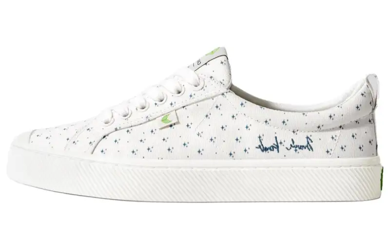 CARIUMA Canvas Low top Skateboard Shoes Unisex Gray White