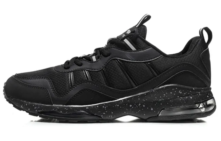 Li Ning Pu Cushioning Low top Casual Shoes Men's Black