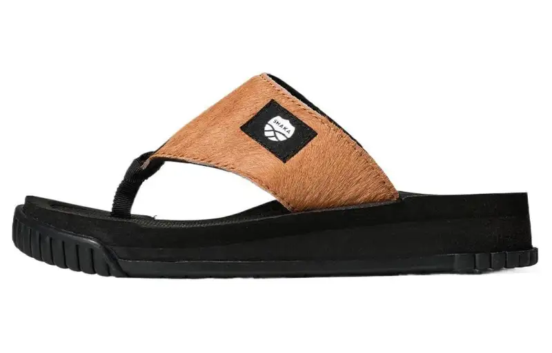 Shaka Abrasion Resistant Abrasion Resistant Slip Resistant Abrasion Resistant Slip Resistant Flip Flops Unisex Brown