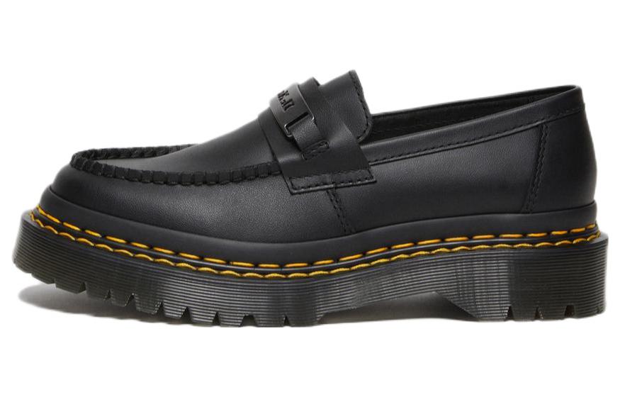 Dr. Martens Penton Bex Double Stitch Leather Loafers 'Black Poly Rip Stop + Element'