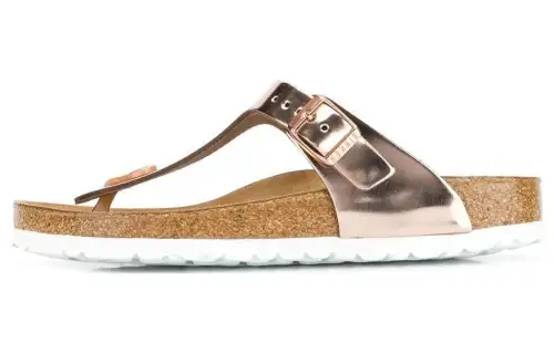 Birkenstock metallic thong strap sandals Women's