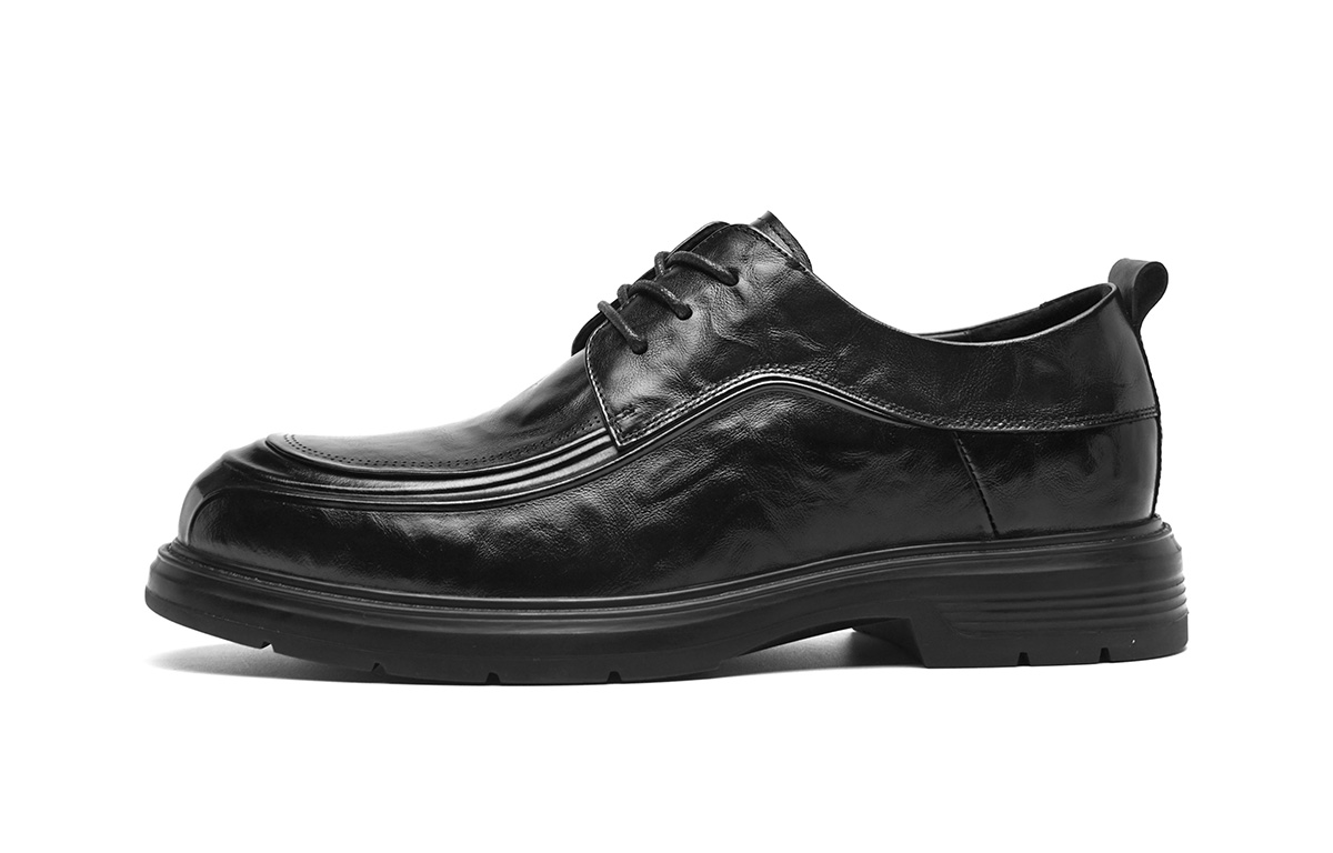 Heilan House HLA PU genuine leather business round toe formal leather shoes for men