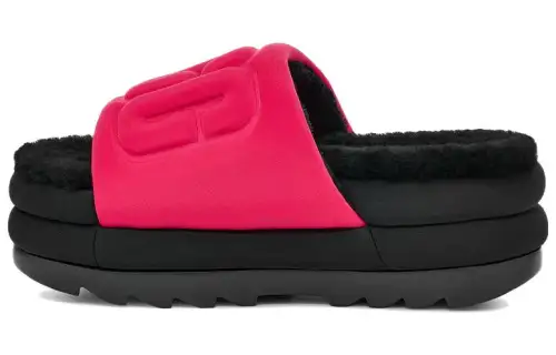 UGG Maxi Graphic Slide Radish Black Women's